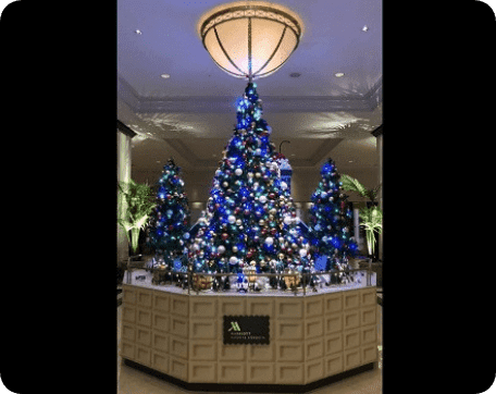 Xmas Tree装飾 名古屋 マリオットアソシアホテル