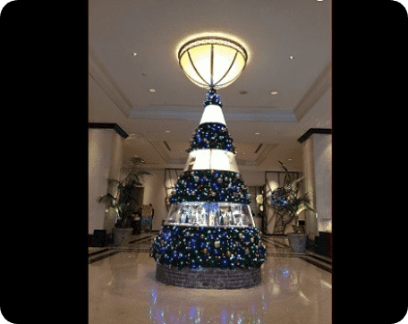 Xmas Tree装飾 名古屋 マリオットアソシアホテル